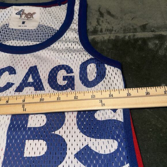 G3 G-III 4HER CARL BANKS CHICAGO CUBS TANK TOP JERSEY T SHIRT Women's Medium - Picture 6 of 8